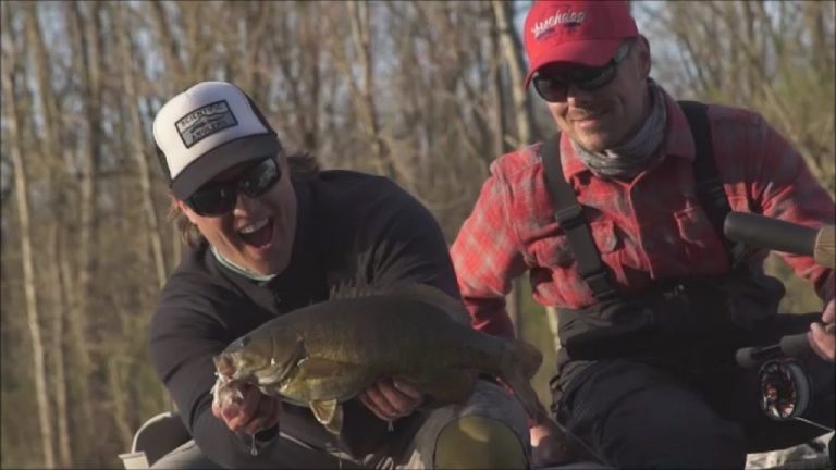 Video: Fly Fishing For Smallmouth Bass SE Michigan