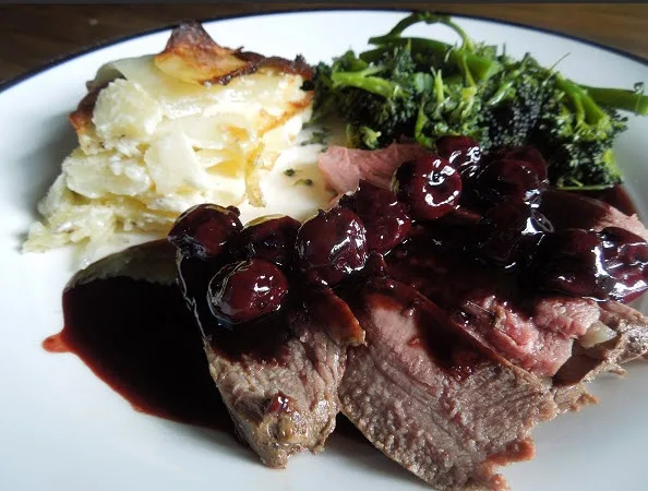 Grilled Venison With Michigan Cherry Sauce